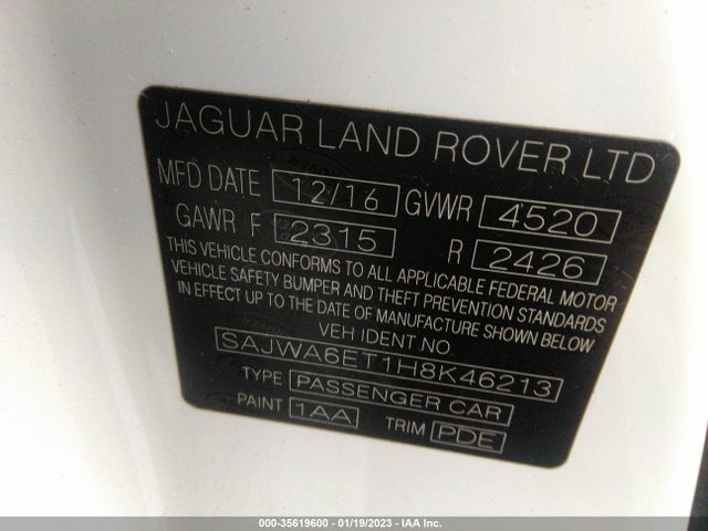 2017 Jaguar F-TYPE, VIN: SAJWA6ET1H8K46213