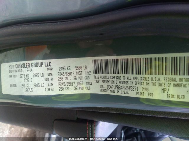 1C4PJMBS4FW545271 Jeep Cherokee