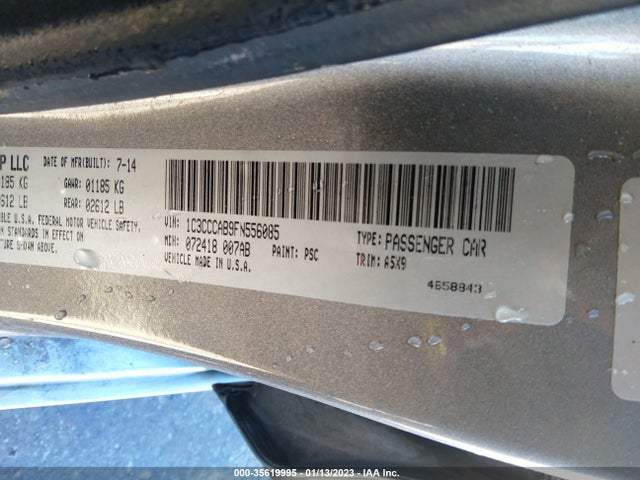 Aukcja sprzedaży 2015 Chrysler 200 Limited, vin: 1C3CCCAB9FN556085, numer aukcji: 35619995