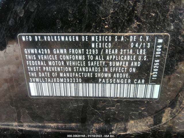 3VWLL7AJXDM292230 Volkswagen Jetta Sedan Tdi W/premium/nav