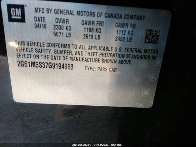 Cadillac Xts Luxury Collection 2016 2G61M5S37G9194963 Image 11