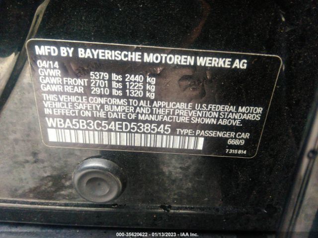 WBA5B3C54ED538545 BMW 5 Series 535i Xdrive