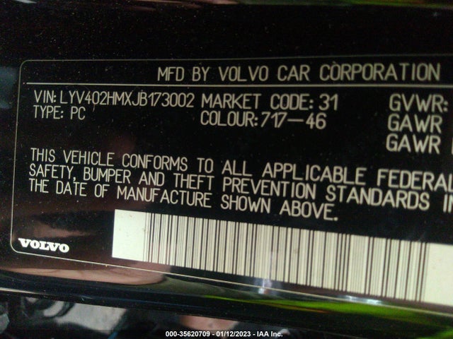 2018 Volvo S60, VIN: LYV402HMXJB173002