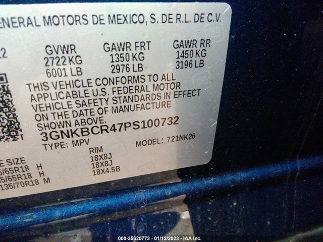 2023 Chevrolet Blazer, VIN: 3GNKBCR47PS100732