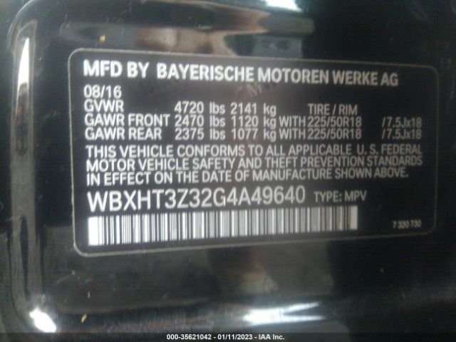WBXHT3Z32G4A49640 BMW X1 Xdrive28i