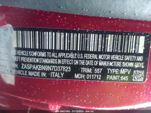 ZASPAKBN9N7D37823 Alfa Romeo Stelvio Veloce