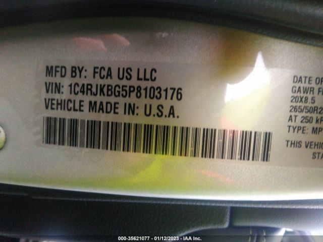 1C4RJKBG5P8103176 Jeep Grand Cherokee L Limited