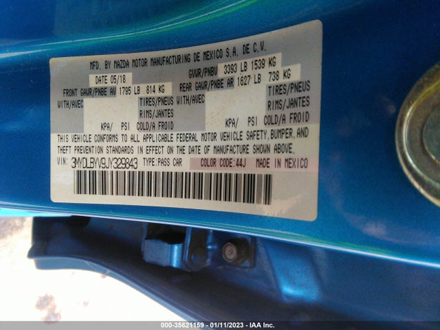 2018 Toyota Yaris, VIN: 3MYDLBYV9JY329843
