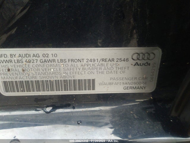 WAUBFAFL9AN050024 Audi A4 2.0t Premium