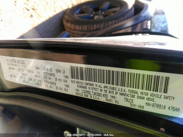 1C6RR6LT3KS661493 RAM 1500 Classic Warlock