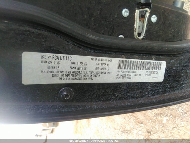 2C3CCAAG4KH637000 Chrysler 300 Touring