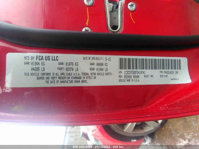 Dodge DART GT 2015 1C3CDFEB2FD410741 Image 10
