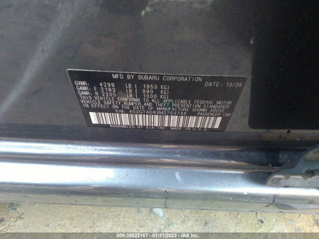 4S3GTAD6XM3703748 Subaru Impreza