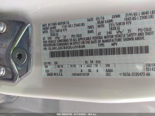 Lincoln MKC SELECT 2016 5LMCJ2C93GUJ31838 Image 11