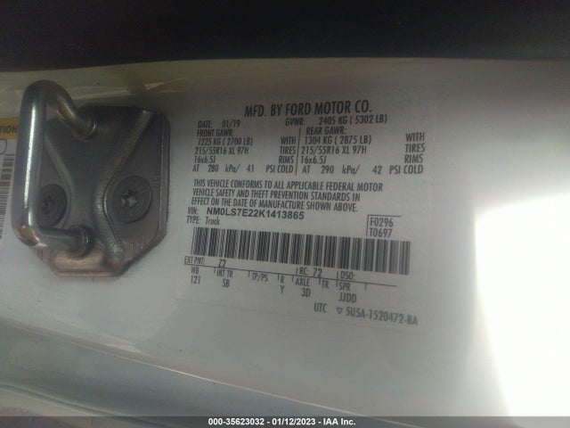 2019 Ford Transit Connect, VIN: NM0LS7E22K1413865