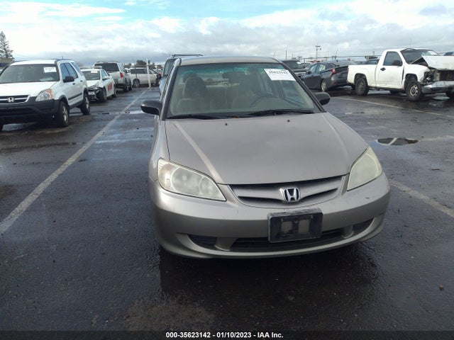 2005 HONDA CIVIC SDN LX SSRS VIN: 2HGES16605H516767