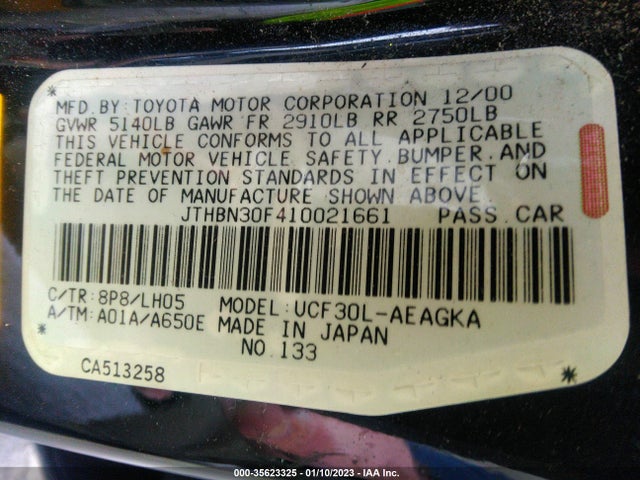 Lexus LS 430 2001 JTHBN30F410021661 Image 11
