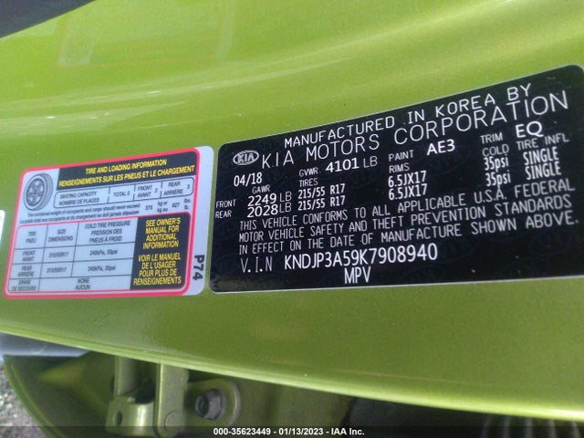 2019 Kia Soul, VIN: KNDJP3A59K7908940