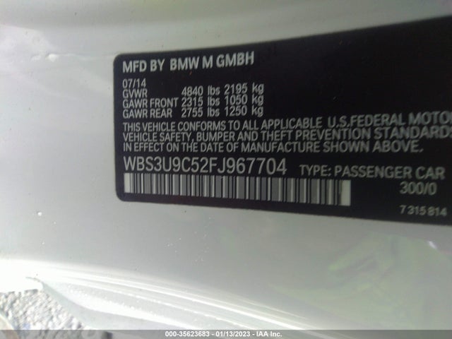 BMW M4 2015 WBS3U9C52FJ967704 Image 9