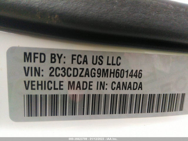 Dodge Challenger Sxt 2021 2C3CDZAG9MH601446 Image 9