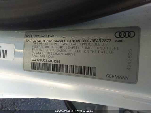 2018 Audi A7, VIN: WAU23AFC1JN051385