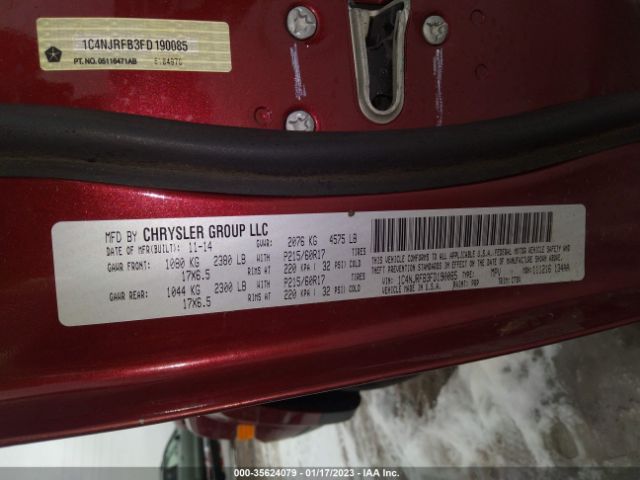1C4NJRFB3FD190085 Jeep Patriot Latitude
