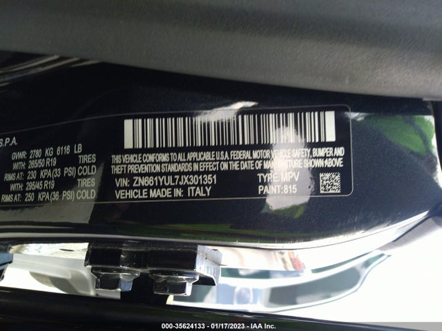 2018 Maserati Levante, VIN: ZN661YUL7JX301351