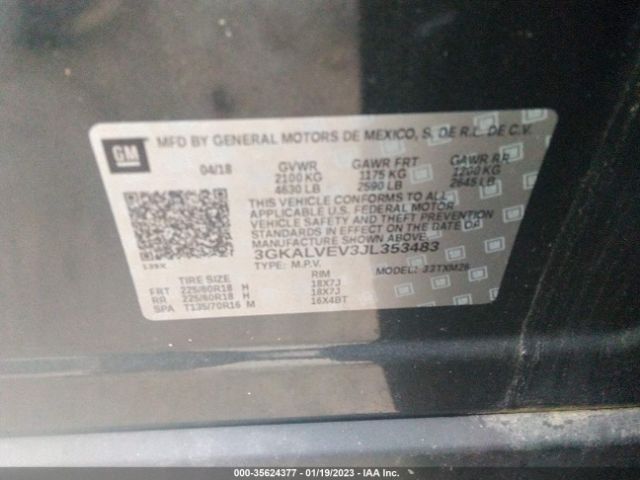3GKALVEV3JL353483 GMC Terrain Slt