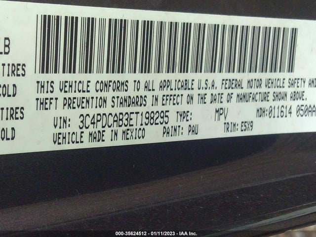 Dodge Journey American Value Pkg 2014 3C4PDCAB3ET198295 Image 10
