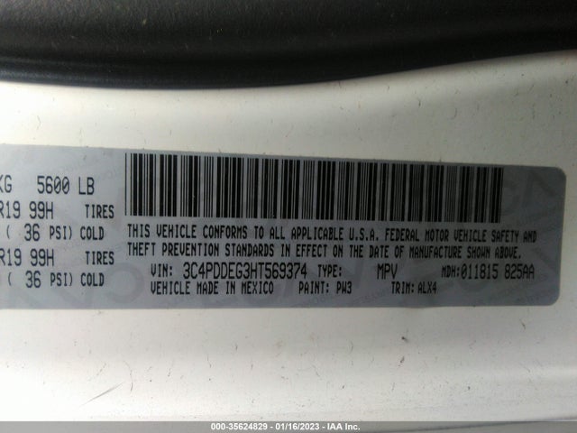 Dodge JOURNEY GT 2017 3C4PDDEG3HT569374 Image 9