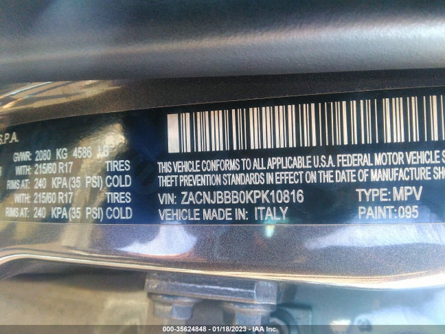 Jeep Renegade Altitude 2019 ZACNJBBB0KPK10816 Image 9