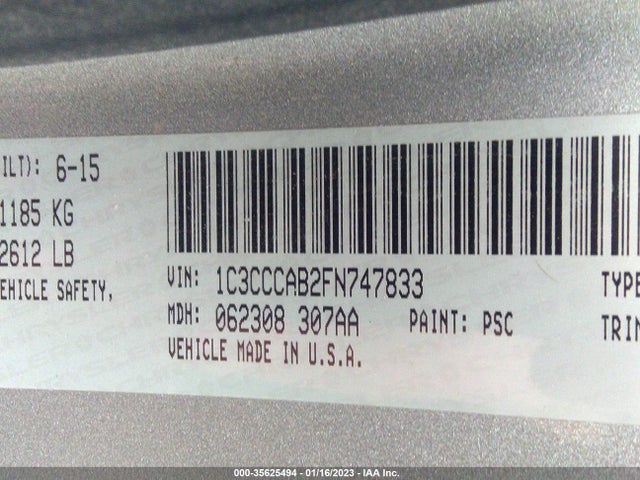 Chrysler 200 2015 1C3CCCAB2FN747833 Image 9