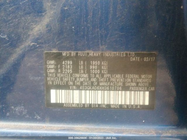 4S3GKAD6XH3610706 Subaru Impreza Premium
