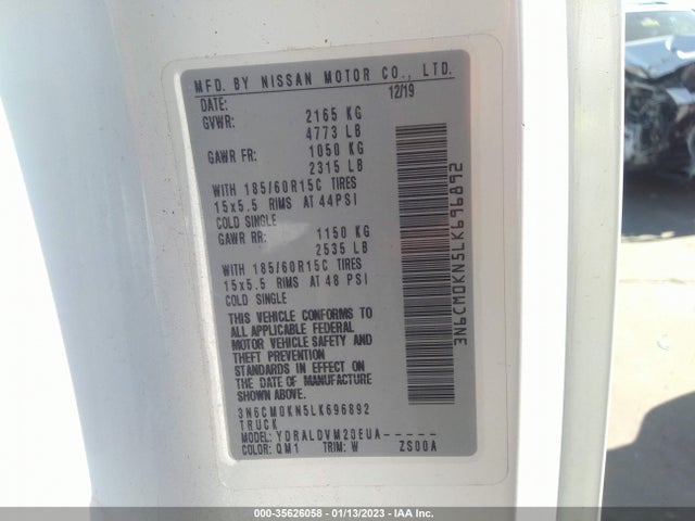 2020 Nissan NV 200, VIN: 3N6CM0KN5LK696892
