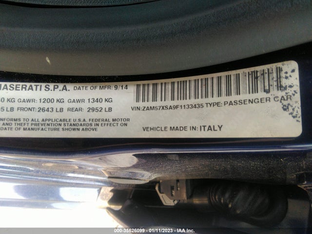 ZAM57XSA9F1133435 Maserati Ghibli