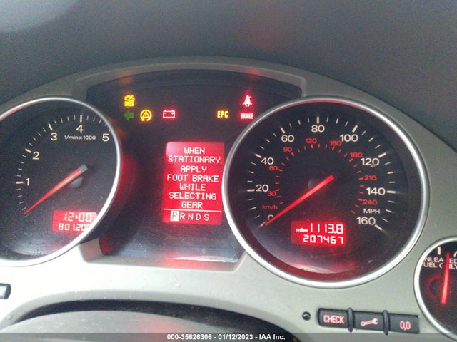 WAUDT48H34K015867 Audi A4 3.0l