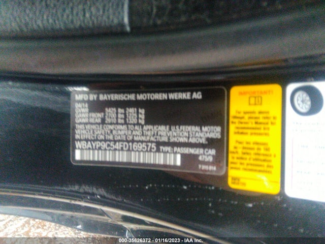 2015 BMW 6 Series, VIN: WBAYP9C54FD169575
