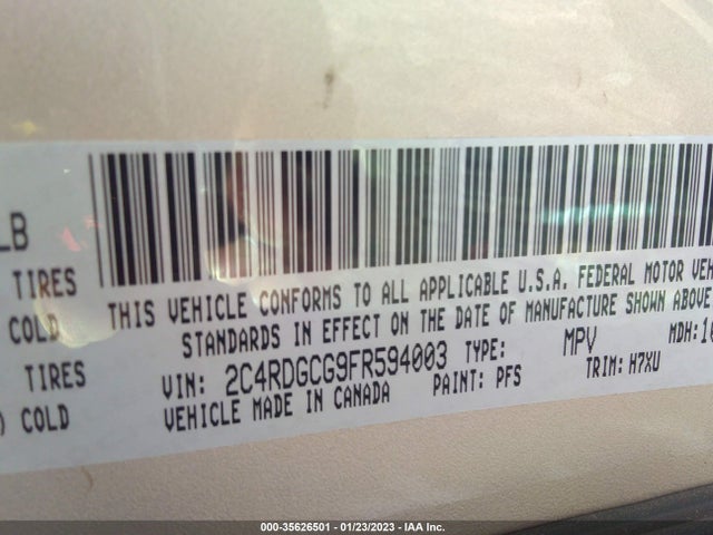 Dodge Grand Caravan Sxt 2015 2C4RDGCG9FR594003 Image 11