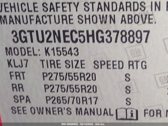 GMC Sierra 1500 Slt 2017 3GTU2NEC5HG378897 Image 9
