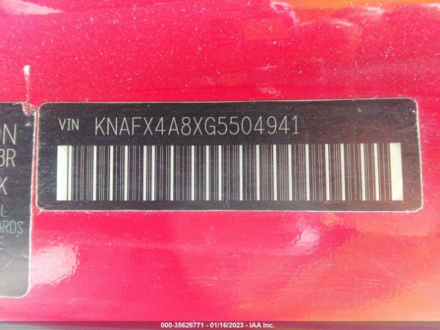 KNAFX4A8XG5504941 KIA FORTE EX