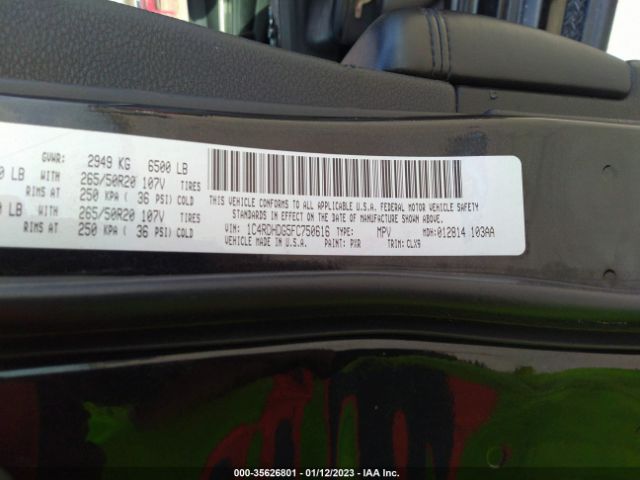 1C4RDHDG5FC750616 Dodge DURANGO LIMITED