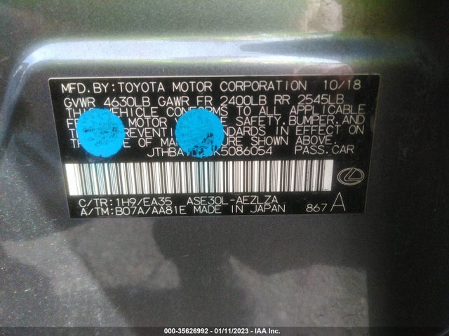 JTHBA1D26K5086054 Lexus Is Is 300