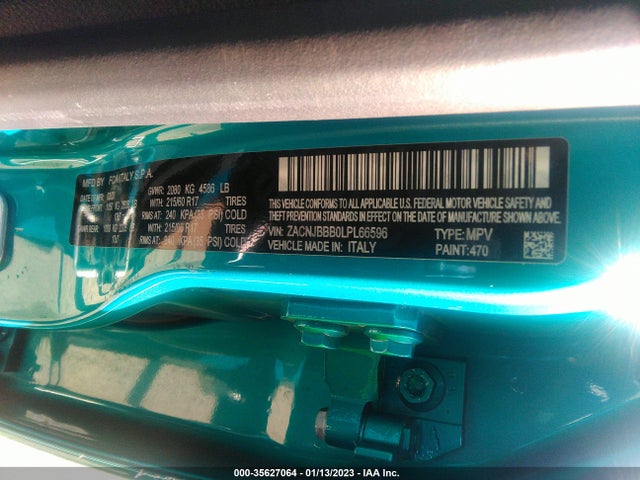 ZACNJBBB0LPL66596 Jeep Renegade Latitude