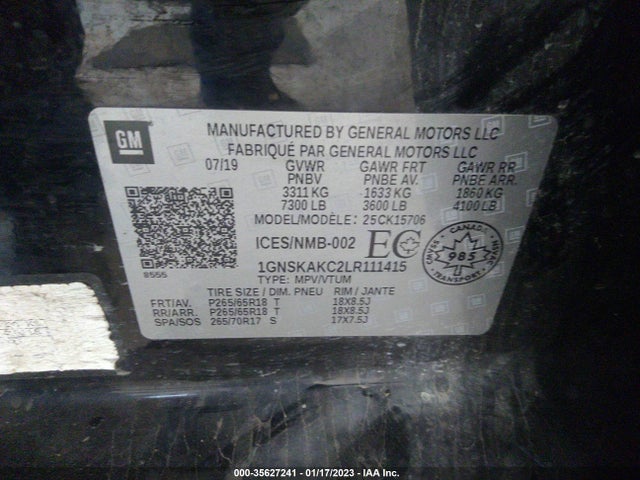Chevrolet Tahoe Ls 2020 1GNSKAKC2LR111415 Image 10