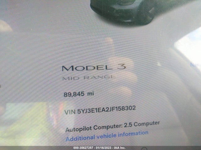 Tesla MODEL 3 2018 5YJ3E1EA2JF158302 Image 7