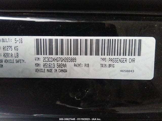 Dodge Charger Sxt 2016 2C3CDXHG7GH265889 Image 9