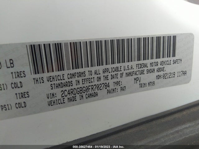 Dodge Grand Caravan Se Plus 2015 2C4RDGBG0FR702784 Image 9