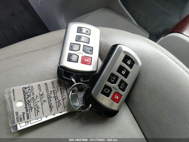 2012 TOYOTA SIENNA XLE/LTD VIN: 5TDDK3DC2CS048750