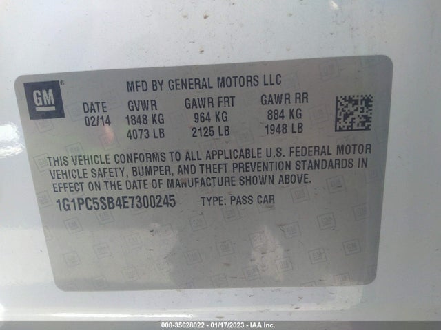 Chevrolet Cruze 1lt 2014 1G1PC5SB4E7300245 Image 11