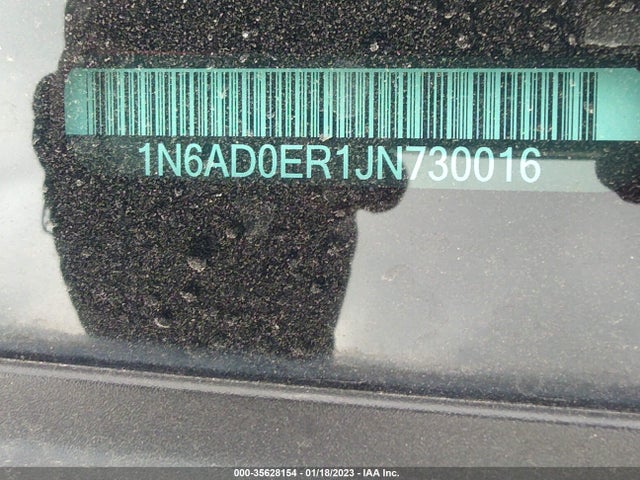 2018 Nissan Frontier, VIN: 1N6AD0ER1JN730016